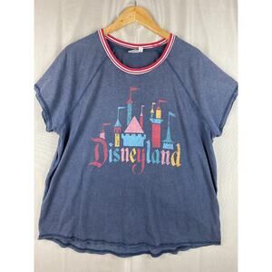 Disney Parks Forever Junk Food Disneyland Resort Castle Shirt Womens sz XL